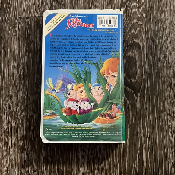 The Rescuers VHS - Picture 4 of 4